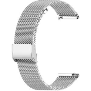 For Huawei GT2 42mm / Galaxy Watch 42mm /Galaxy Active2 Stainless Steel Mesh Watch Wrist Strap 20MM(Silver)