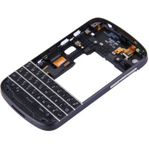 3 in 1 for BlackBerry Q10 (Keyboard + Middle Frame Bezel + Back Plate Housing Camera Lens Panel) Full Assembly Housing Cover