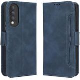 Voor Honor X20 SE / Huawei nova 10z Skin Feel Calf Texture Card Slots Leather Phone Case(Blauw)