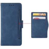 Voor Honor X20 SE / Huawei nova 10z Skin Feel Calf Texture Card Slots Leather Phone Case(Blauw)