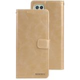 For Samsung Galaxy A22 5G GOOSPERY BLUE MOON Crazy Horse Texture Horizontal Flip Leather Case with Holder & Card Slot & Wallet(Gold)