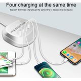 WLX-T3P 4 In 1 PD + QC Multi-function Smart Fast Charging USB Charger(AU Plug)