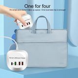 WLX-T3P 4 In 1 PD + QC Multi-function Smart Fast Charging USB Charger(AU Plug)
