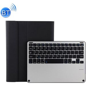 3018 Detachable Bluetooth 3.0 Aluminum Alloy Keyboard + Imitation Cloth Texture Leather Case for iPad Air / Air 2 / iPad Pro 9.7 inch  with Sleep / Water Repellent Function(Black)