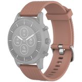 22mm Texture Silicone Wrist Strap Watch Band for Fossil Hybrid Smartwatch HR  Male Gen 4 Explorist HR  Male Sport (Brown)