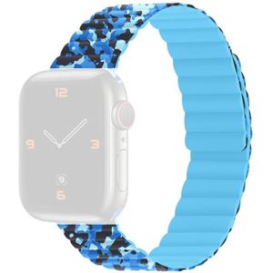 Magnetische camouflage siliconen vervanging riem horlogeband voor Apple Watch-serie