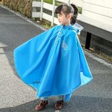 Cycling Children Raincoat Students Thickened Waterproof Cape Poncho  Size: L(Blue)