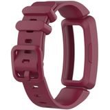 Smart Watch Silicon Wrist Strap Watchband for Fitbit Inspire HR(Wire Red)