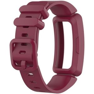 Smart Watch Silicon Wrist Strap Watchband for Fitbit Inspire HR(Wire Red)