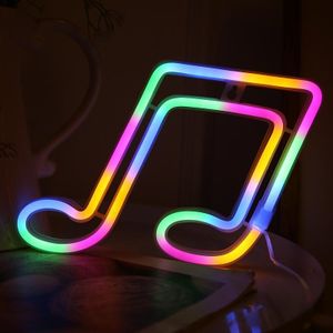 Muzieknoot Neon licht modellering verlichting kamer decoratie lichten (kleurrijk licht)