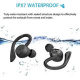 BE1032 Ear-mounted Waterproof Sports TWS Wireless Bluetooth Earphone(Rose Red)