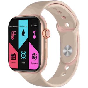 FK99plus 1.75inch Color Screen Smart Watch IPX7 Waterproof Support Bluetooth Call/Heart Rate Monitoring/Blood Pressure Monitoring/Sleep Monitoring(Pink)