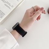 Honingraat gat naaien siliconen vervanging band horlogeband voor Apple Watch Series 7 41mm / 6 & SE & 5 & 4 40mm / 3 & 2 & 1 38mm (zwart groen)