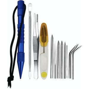 Umbrella Rope Needle Marlin Spike Bracelet DIY Weaving Tool  Specification: 12 PCS / Set Blue