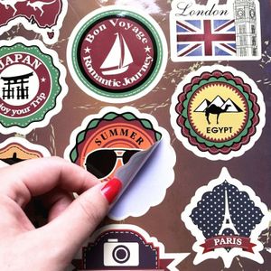 20 PCS Retro Travel Theme Laptop Sticker