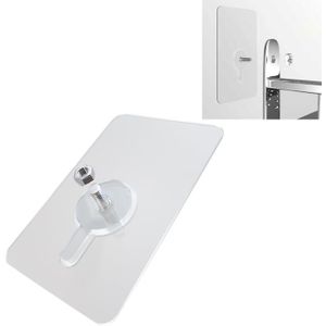 Screw Sticky Hook Wall Hanging Punch-free Wall Sticker Hook  Screw Length: 6mm (Transparent)