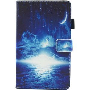 For Galaxy Tab A 8.0  / T380 & T385 Night Sky Pattern Horizontal Flip Leather Case with Holder & Card Slots