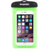 HAWEEL Transparent Universal Waterproof Bag with Lanyard for iPhone  Galaxy  Huawei  Xiaomi  LG  HTC and Other Smart Phones(Green)