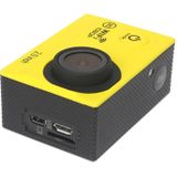 H16 1080P Portable WiFi Waterproof Sport Camera  2.0 inch Screen  Generalplus 4248  170 A+ Degrees Wide Angle Lens  Support TF Card(Yellow)