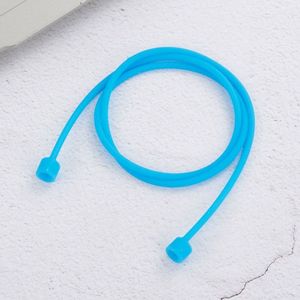 Wireless Bluetooth Earphone Anti-lost Strap Silicone Unisex Headphones Anti-lost Line for Apple AirPods  Cable Length: 60cm(Blue)