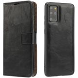 For Samsung Galaxy S20+ Crazy Horse Texture Detachable Magnetic Back Cover Horizontal Flip Leather Case with Holder & Card Slots & Photo Frame & Wallet(Black)