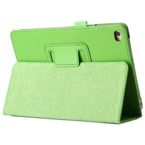 Litchi Texture Horizontal Flip PU Leather Protective Case with Holder for iPad Mini 2019 (Green)
