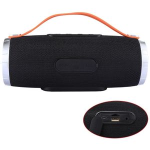 T&G TG109 Portable Wireless Bluetooth V4.2 Stereo Speaker with Handle  Built-in MIC  Support Hands-free Calls & TF Card & AUX IN & FM  Bluetooth Distance: 10m(Black)