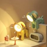 Oplaadbare DIY Cartoon Nachtlampje Desktop Ornament Mini Tafellamp (Puppy Geel)