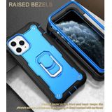PC + Rubber 3-layers Shockproof Protective Case with Rotating Holder For iPhone 11 Pro(Black + Blue)