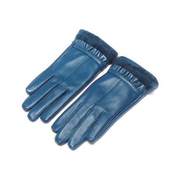 Manokhi Leer Leren Handschoenen in het Blauw Dames Accessoires voor voor Handschoenen voor 