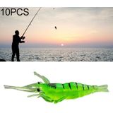 10 PCS 4cm Fishing Soft Bait Lures Popper Poper Baits (Green)