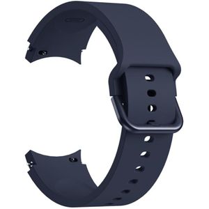 Voor Samsung Galaxy Watch4 Classic 46mm Universele Siliconen Kleurrijke Gesp Vervanging Strap Horlogeband (Midnight Blue)