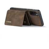 Voor Samsung Galaxy S20 DG.MING M1 Serie 3-voudige multi-kaart portemonnee + magnetische achterkant schokbestendig geval met houder functie