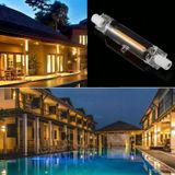 R7S 110V 3W 78mm COB LED Bulb Glass Tube Replacement Halogen Lamp Spot Light(3000K Warm Light)
