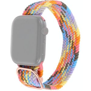 Nylon Braid Strap horlogeband voor Apple Watch Series 7 45 mm / 6 & SE & 5 & 4 44mm / 3 & 2 & 1 42mm