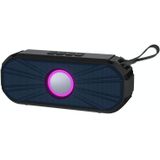 New Rixing NR-9012 Bluetooth 5.0 Portable Outdoor Wireless Bluetooth Speaker(Blue)