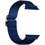Verstelbare Rhombic Texture Elastische vervangende band horlogeband voor Apple Watch Series 6 & SE & 5 & 4 44mm / 3 & 2 & 1 42mm