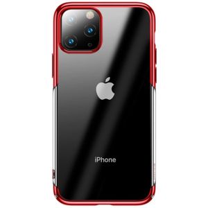 Voor iPhone 11 Pro Max Baseus fashion glitter galvaniseren frame PC Case (rood)
