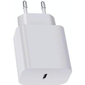XY PD 25W USB-C / Type-C Single-port Travel Charger for Samsung Devices Fast Charging  EU Plug(White)