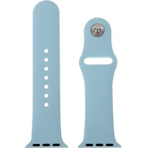 For Apple Watch Sport 38mm High-performance Rubber Sport Watchband with Pin-and-tuck Closure(Baby Blue)