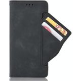 For Nokia 7.3 Skin Feel Calf Pattern Horizontal Flip Leather Case with Holder & Card Slots & Photo Frame(Black)