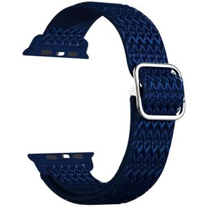 Verstelbare rhombic textuur elastische vervanging riem horlogeband voor Apple Watch Series 6 & SE & 5 & 4 40mm / 3 & 2 & 1 38mm