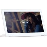 HSD1703 Touch Screen All in One PC with Holder  2GB+16GB  17.3 inch LCD Android 8.1 RK3288 Octa-core Cortex A53 1.5G  Support OTG & Bluetooth & WiFi(White)