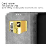 For Huawei P20 Lite 2019 Business Solid Color Stitching Horizontal Flip Leather Case  with Holder & Card Slots & Wallet & Lanyard(Grey)