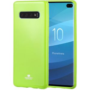 MERCURY GOOSPERY PEARL JELLY TPU Anti-fall and Scratch Case for Galaxy S10+ (Green)