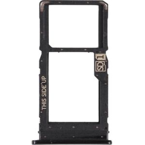 SIM Card Tray + Micro SD Card Tray for Motorola Moto G Stylus (Black)