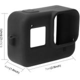 PULUZ Silicone Protective Case Cover with Wrist Strap for GoPro HERO8 Black(Black)