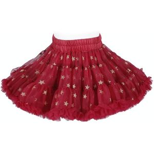 Girls AB Both Sides Wear Tutu Skirt (Color:Red Stars Size:110)