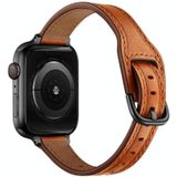 Women Starry Sky Style Leather Replacement Strap Watchband For Apple Watch Series 7 & 6 & SE & 5 & 4 40mm  / 3 & 2 & 1 38mm(Brown Black Buckle)