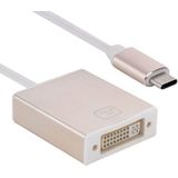 10cm USB-C / Type-C 3.1 to DVI 24+5 Adapter Cable  For MacBook 12 inch  Chromebook Pixel 2015  Nokia N1 Tablet PC(Gold)